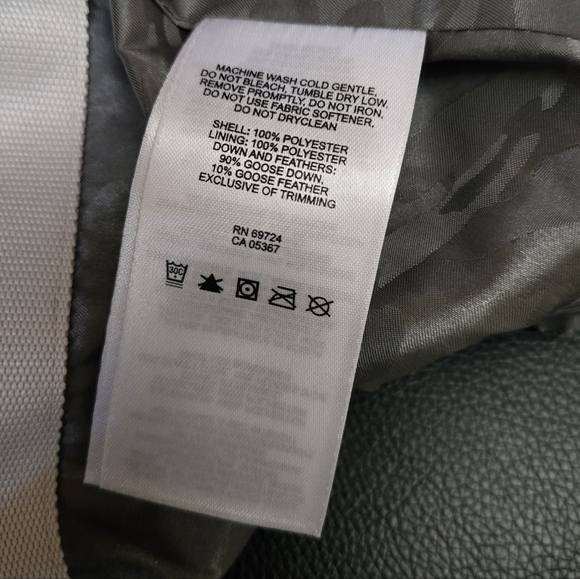 Sorel Camo Silver Gray Quilted Down Winter Jacket Small - Picture 10 of 10